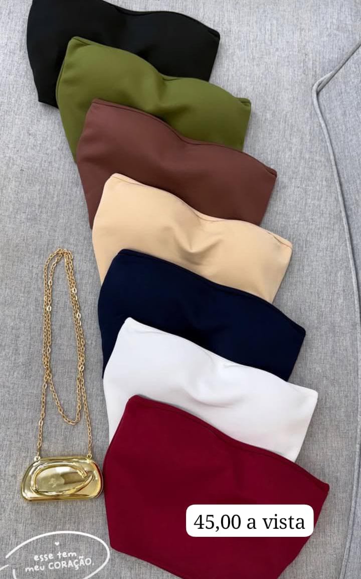 blusa curta assimétrica - Belle Lily