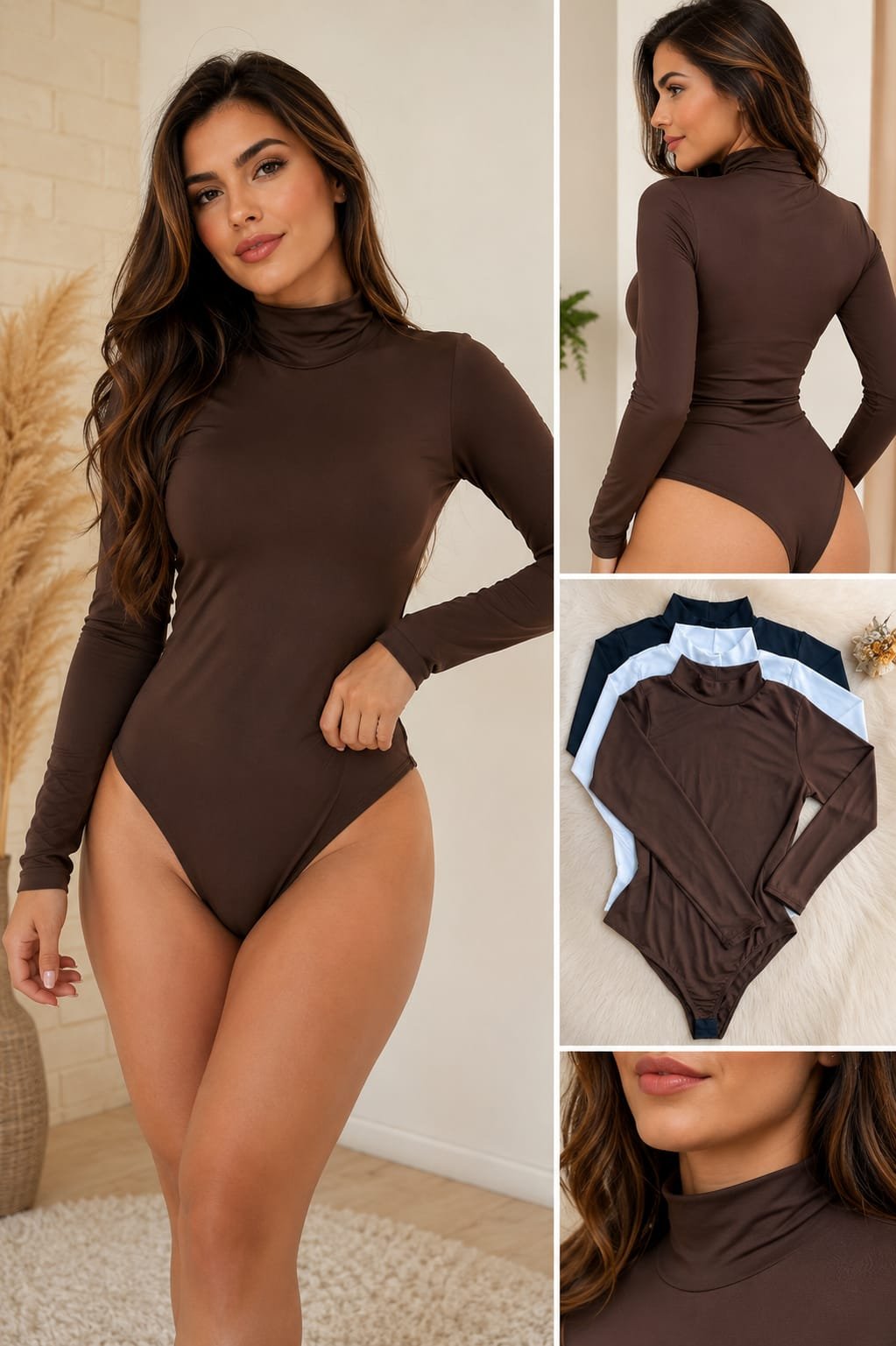 Body Feminino Manga Longa - Belle Lily